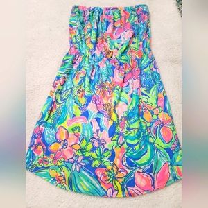 Lilly  Pulitzer strapless dress M
